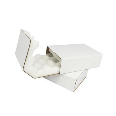 Shell & Slide Foam Lined White Boxes